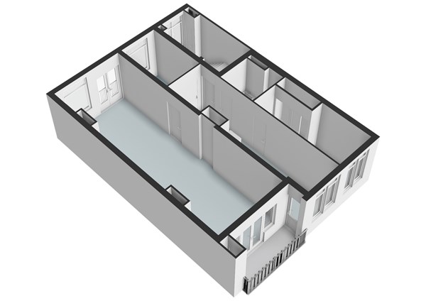 Floor plan - Eerste Helmersstraat 182-1, 1054 EL Amsterdam 